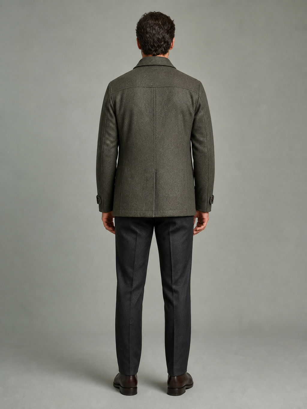 Wool field jacket, back